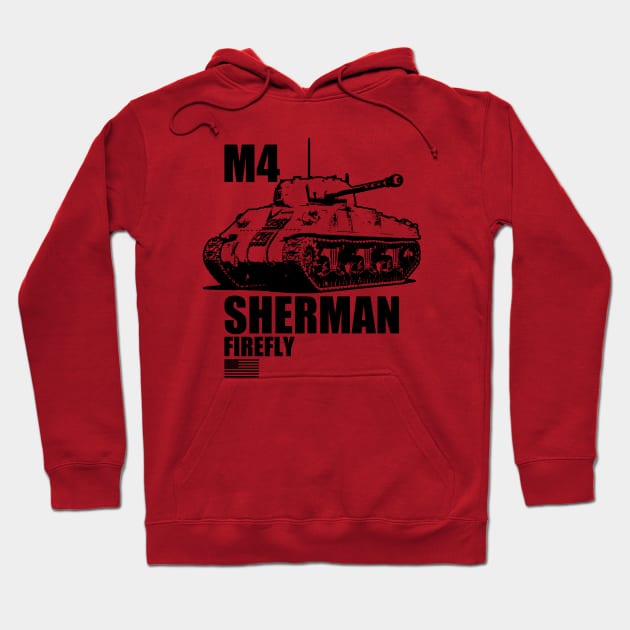 WW2 Sherman Firefly Hoodie by TCP